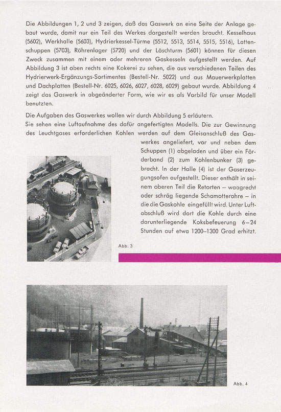 Vollmer 1000 Möglichkeiten Gaswerk 1963
