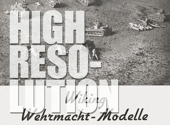 Wiking Wehrmachtmodelle 1939, Wiking Katalog 1939