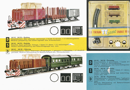 Zeuke TT-Bahnen Katalog 1967/1968