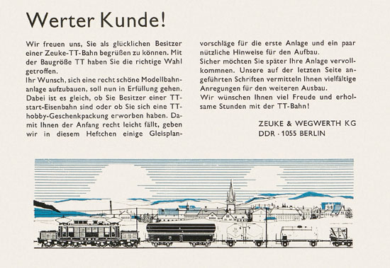 Zeuke Der Anfang mit der TT-Bahn 1969