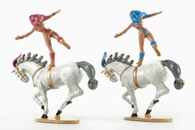 Britains Circus No. 8671 Artistinnen mit Pferd