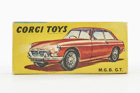 Corgi Toys 327 M.G.B. GT OVP