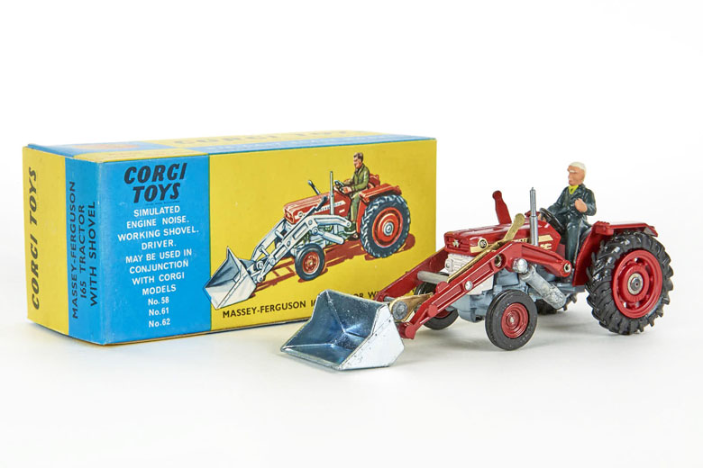 Corgi Toys 69 Massey Ferguson 165 Tractor with shovel