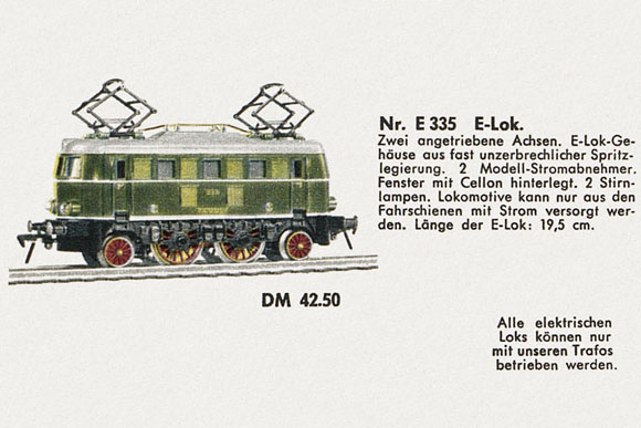 Fleischmann Nr. E 335 Spur 0 Elok Baureihe E 19 