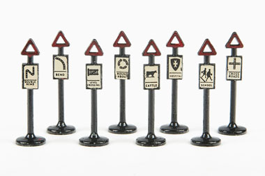 Matchbox 4 Accesory Pack Road Signs