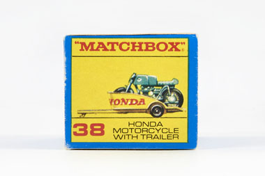 Matchbox 38 Honda Motorcycle and Trailer OVP