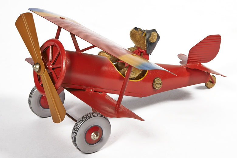 Tucher & Walther 10075-1 Flugzeug mit Hermann Teddy