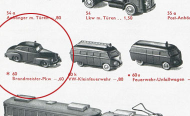Wiking katalog 1958