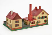 Modellhaus aus Holz im Koallick-Stil Diorama Fabrik Stolte & Co