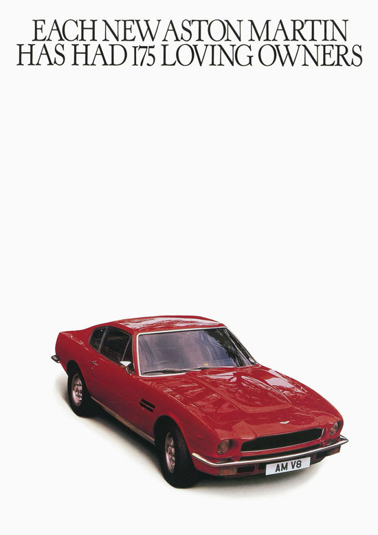 Brochure Aston Martin V8 1975