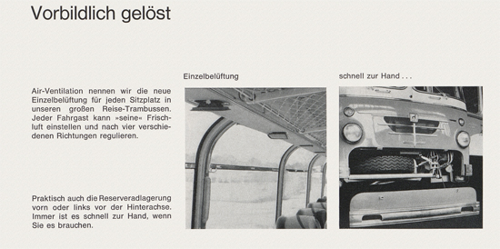 Prospekt Büssing Reisebusse 1964
