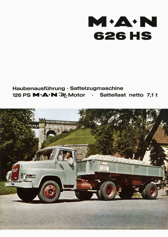 Prospekt MAN Lastkraftwagen 626 HS 1966