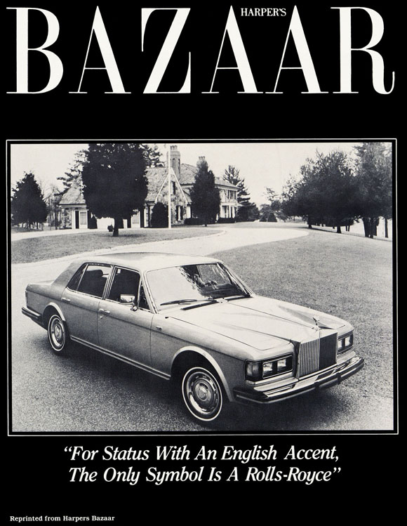 Harpers Bazaar Rolls-Royce 1975