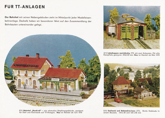Auhagen Bausätze Katalog 1970