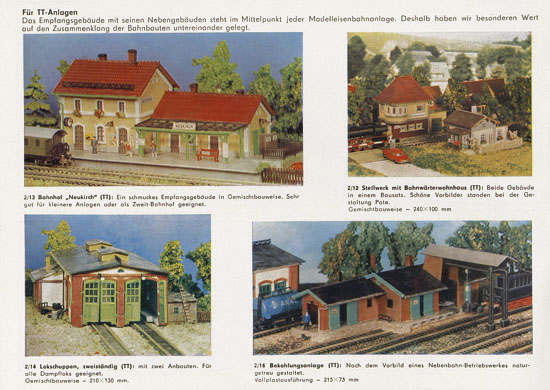 Auhagen Bausätze Katalog 1972
