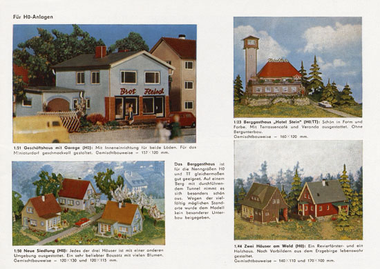 Auhagen Bausätze Katalog 1972