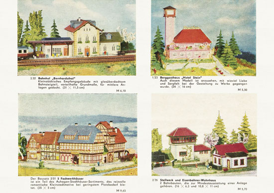 Auhagen Bausätze Katalog 1968-1969