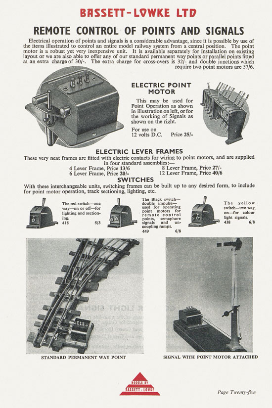 Bassett-Lowke catalogue 1960