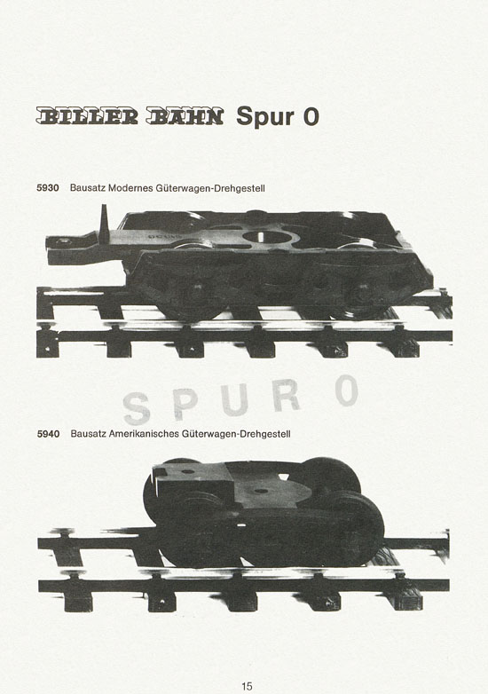 Biller-Bahn Katalog Spur 0 1988