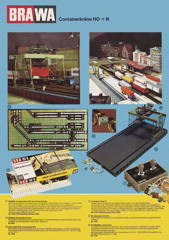Brawa Prospekt Modellbahnzubehör 1977