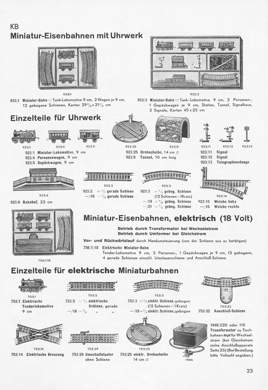 Karl Bub Spielwarenfabrik Nürnberg Katalog 1935