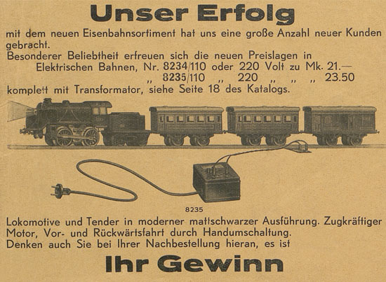 Karl Bub 1935 Werbezettel