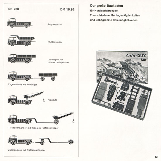 DUX Modellbau Katalog 1964