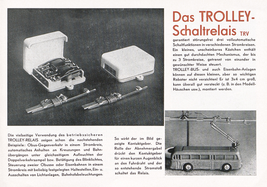 Eheim Trolley Bus H0 Katalog 1955