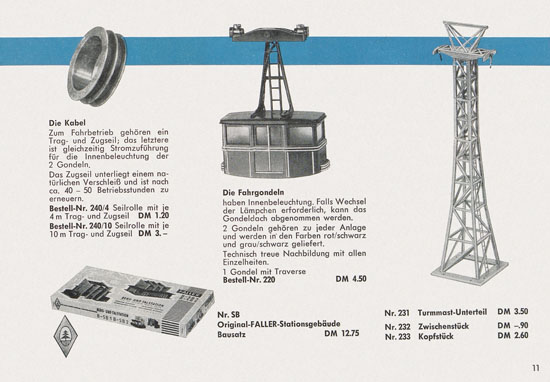 Eheim Modellspielwaren H0 Katalog 1962