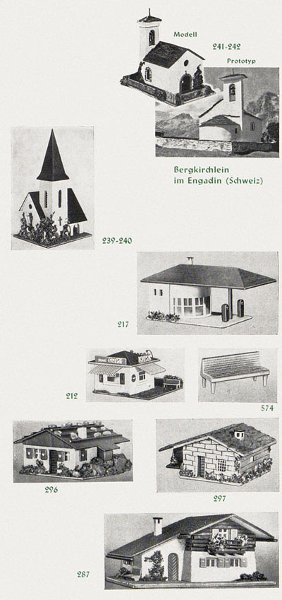 Faller Kurzprospekt 1953