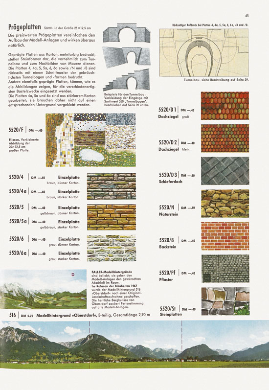 Faller Katalog 1967
