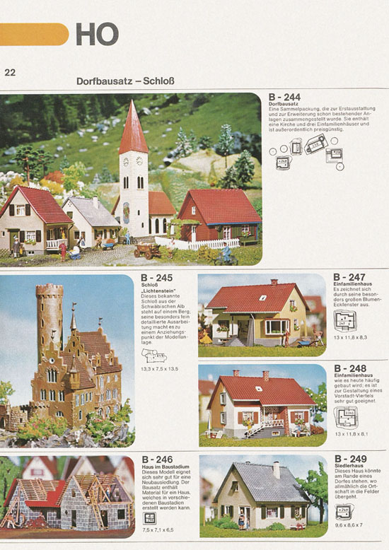 Faller Katalog 1973-74 D873