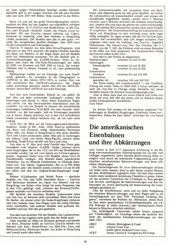 Welt der Modellbahn Nr. 4 August 1977