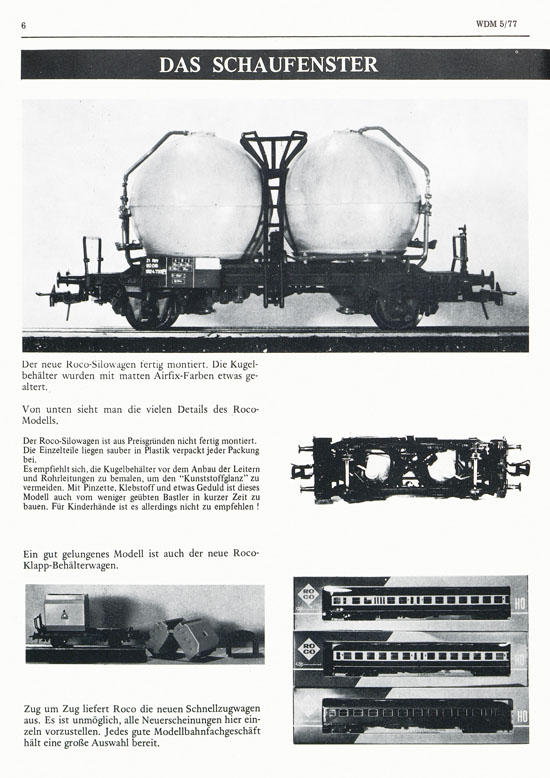 Welt der Modellbahn Nr. 5 Oktober 1977