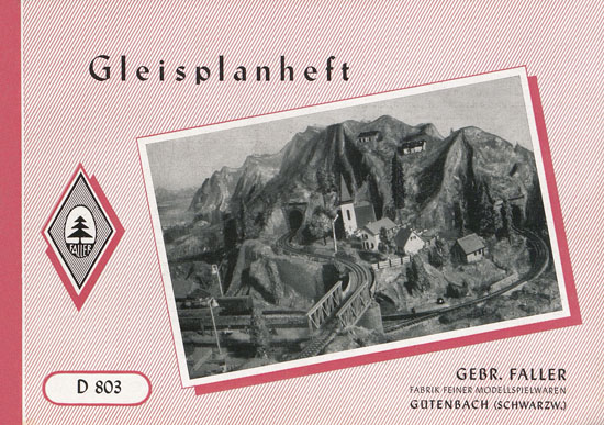 Faller D 803 Gleisplanheft 1954