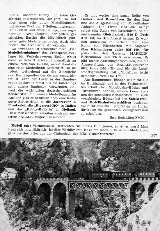 Faller-Magazin Nr. 27 Februar 1962