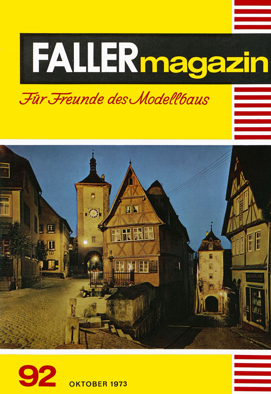 Faller Magazin Nr. 92 Oktober 1973
