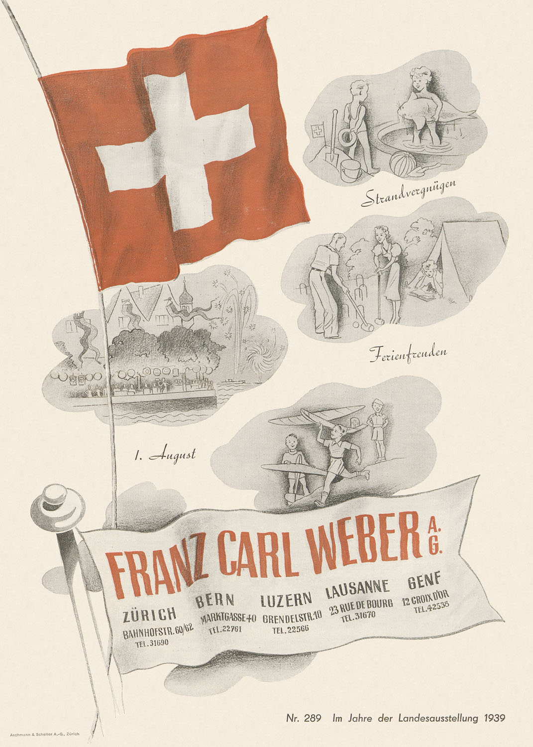 Franz Carl Weber Franz Carl Weber Prospekt Nr. 289 Dekorationswaren 1939