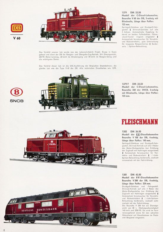Fleischmann H0 International Auto-Ralley Katalog 1967-1968