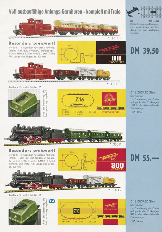 Fleischmann Katalog H0 International 1965-1966