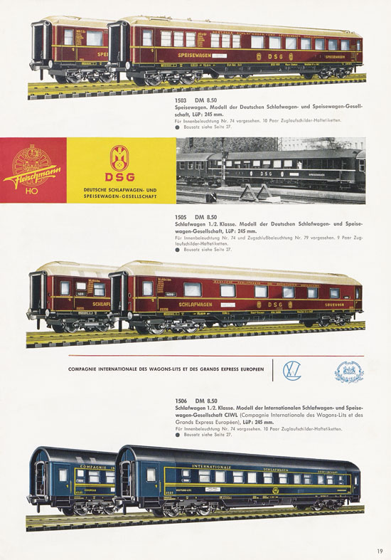 Fleischmann Katalog H0 International 1965-1966