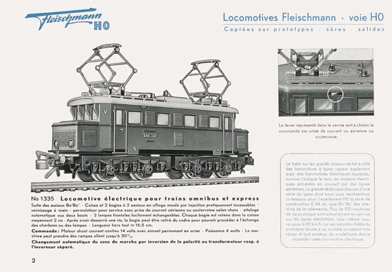 Fleischmann catalogue 1952