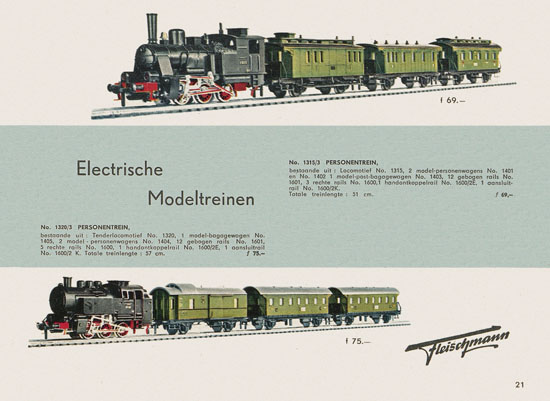 Fleischmann Katalog Nederlands 1957