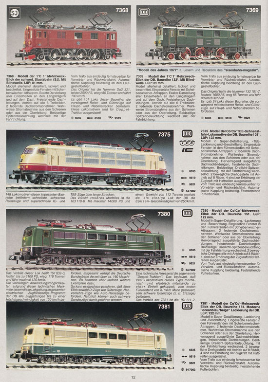 Fleischmann 10 Jahre piccolo Katalog 1979-1980