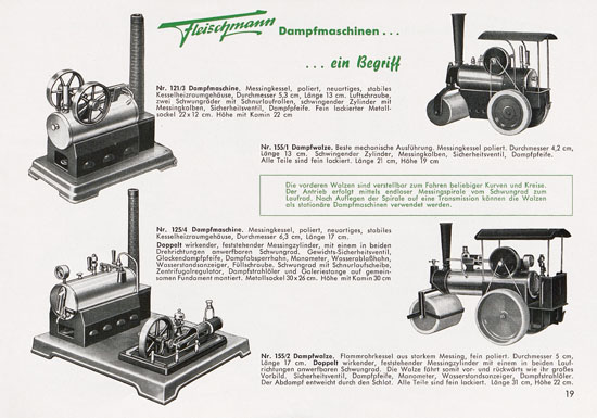 Fleischmann Katalog 1953 Spur 0