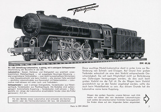 Fleischmann Katalog 1955