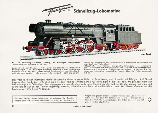 Fleischmann Katalog 1956