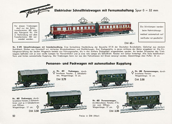 Fleischmann Katalog 1956