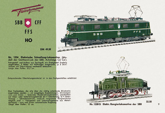 Fleischmann Katalog 1958-1959