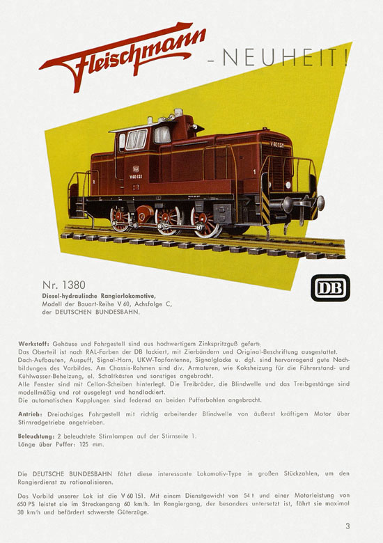 Fleischmann Katalog 1959-1960